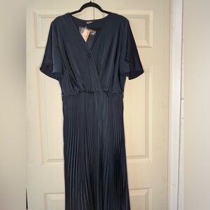 BTFBM Chic Navy Midi Dress